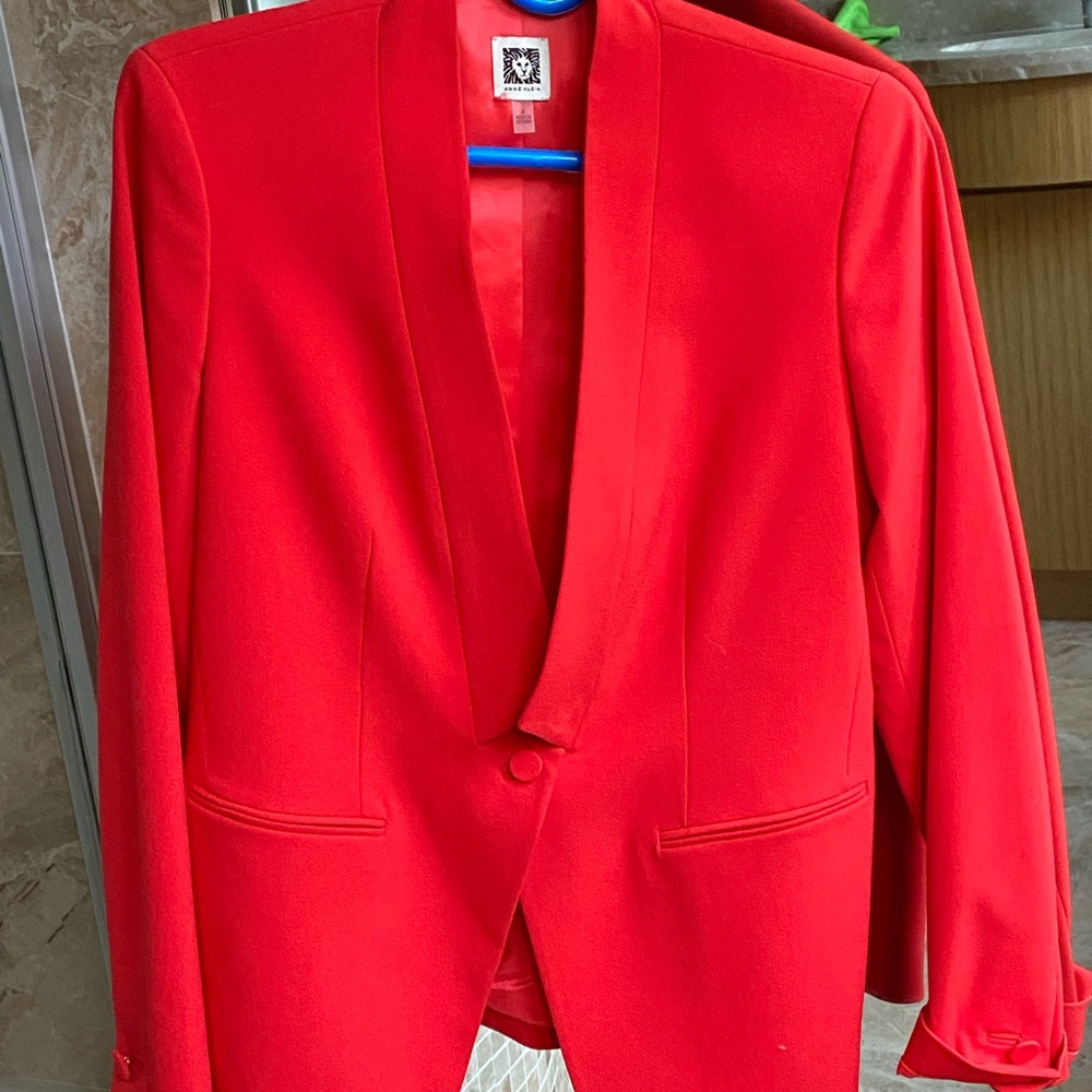 Anna Klein size 4 bright color jacket
